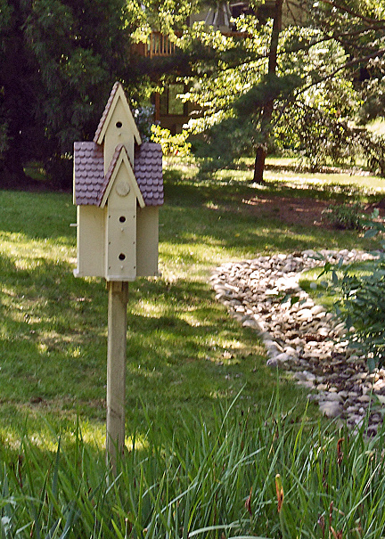 Our birdhouse in the River Garden